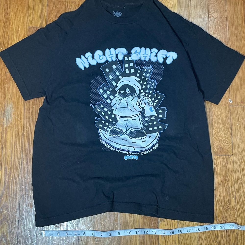 JNCO Black Night Shift Graphic Tee